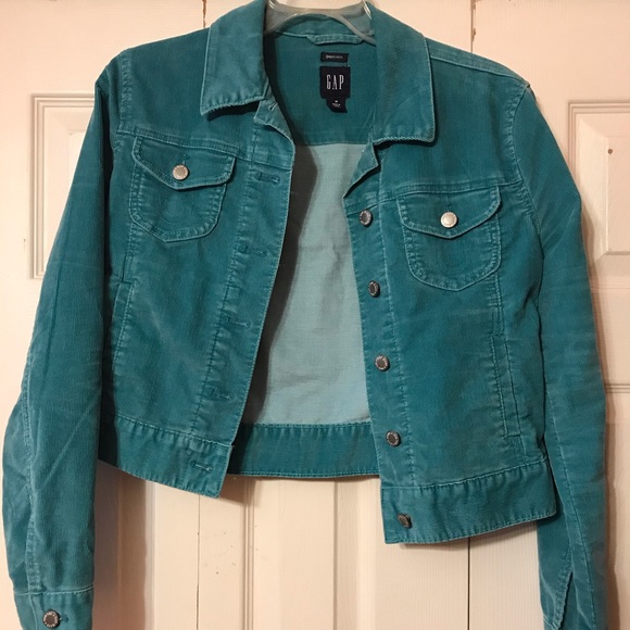 Gap Vintage Teal Corduroy Jacket 